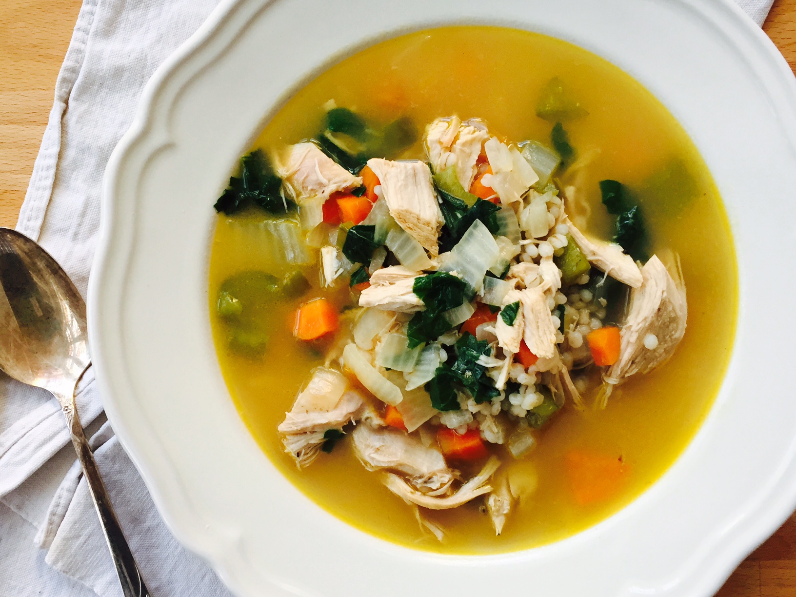 Chicken & Barley Soup with Greens – The Best of Bridge
